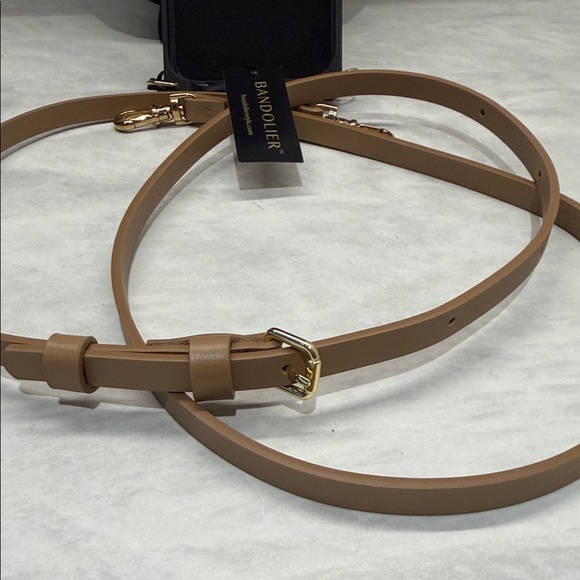 Bandolier Tan Phone Case with Strap - Picture 5 of 7